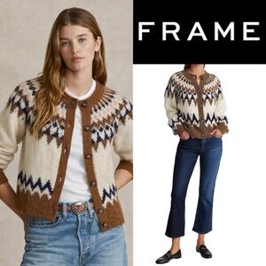 Soft, warm & chic FRAME Iconic sweater for all occasions alpaca blend cardigan